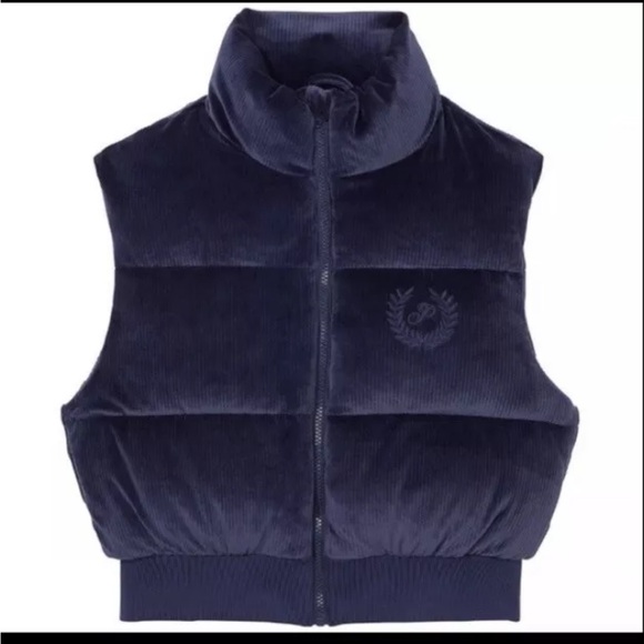 PINK
RIB VELOUR CROP PUFFER VEST - Picture 5 of 7